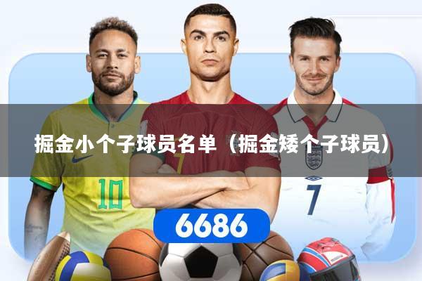 掘金小个子球员名单（掘金矮个子球员）